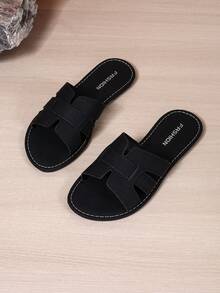 Women's Floral Criss-Cross Strap Decorated Sandals, Vacation Style Casual Daily Wear, Plus Size Strap Slippers