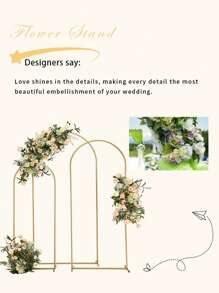 圣诞节 1/2/3 件套金属拱形背景架，派对拱形装饰套装，适用于婚礼/生日派对/迎婴派对/毕业典礼家居装饰新年礼物