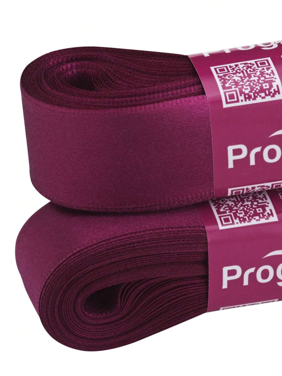 Satin Ribbon 22mm Wide In 10m Pieces. - FUCHSIA (color 1355) - View 1