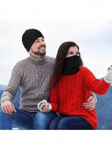 Set 4 Pasamontañas Coipas Balaclava Hombre Táctico Térmico Cómodos Ajustables Motociclistas Montañistas - Negro - Ver 8