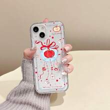 许愿苹果星风铃韩版高端防摔个性化创意小众手机壳，兼容 16/15 Pro Max，兼容 14 Plus/13/12保护壳 - 彩色 - 查看 1