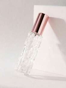 4 Stück/1 Stück 10ml klare leere Sprühflaschen mit Deckel, Kunstdesign Kosmetik Parfüm Lotion Aufbewahrungsbehälter DIY Beauty Tools, leicht zu tragen, geeignet für Reisen und Ausflüge, Reisezubehör - Verschiedenfarbig - Übersicht 3