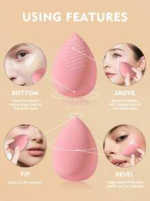 12 قطعة، إسفنجات تجميل لخلط الأساس، مناسبة للسوائل والكريمات والبودرة، متعددة الألوان، خالية من اللاتكس للخلط الرطب والجاف لأساس المكياج والكريمات، إسفنجات مكياج من البولي يوريثان الماص، مناسبة لأساس السوائل والكريمات والبودرة، مناسبة لجميع أنواع البشرة