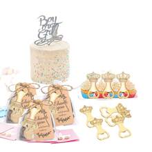 1pc Crown Rhinestone Beer Bottle Opener, Creative Advertising Wedding Anniversary Small Gift - Multicolor - View 6