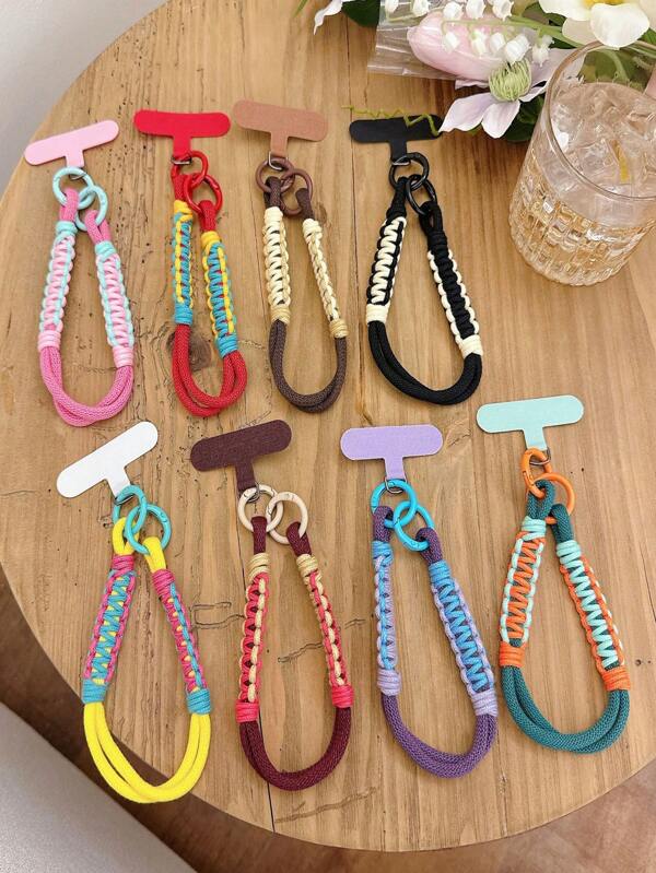 Bracelet tressé créatif et mignon de l'été, dopamine, résistant aux chocs, anti-perte, super fort et robuste, corde à main suspendue