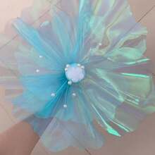 仿真巨型纱花婚礼背景纱大白花墙路引DIY派对舞台家居房间装饰 - 彩色 - 查看 15