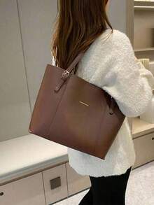 Bolsa de ombro feminina, nova, vintage, simples e estilosa, para viagem, 2025