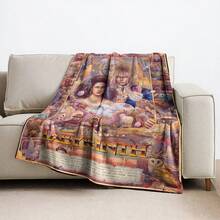 Maze Movie Theme Flannel Blanket - Extra Large, Soft & Comfortable, Polyester Blend, All Season, Machine Washable, Great For Bed, Sofa, Travel, Camping, Nap, Unique Gift Idea, Maze Movie Blanket | Modern Design | Polyester Blend, Maze Movie