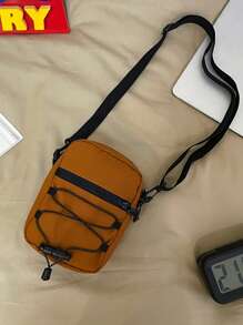 Umhängetasche für Herren im japanischen Arbeitsstil, lässige kleine Schultertasche für Jungen, neue kleine Schultertasche für Männer