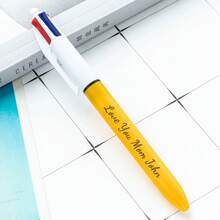 1支装 - 200支装 定制四色圆珠笔，多色笔，四合一按动式四色圆珠笔，适用于办公、学校用品、学生、礼品、派对赠品、办公室装饰 - 彩色 - 查看 106