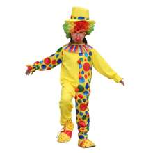 一套适合男孩和女孩的小丑套装，儿童小丑服装，儿童连体衣角色扮演服装（注意：不包括道具假发/塑料眼镜/红鼻子/鞋子） - 彩色 - 查看 8