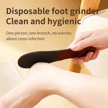 Doppelseitiges Sandpapier Holz Fußfeile, Hornhautentferner Werkzeug für Fußpflege