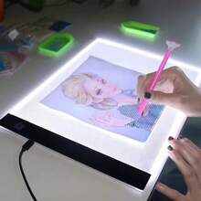 A2/A3/A4 Light Pad Kit, Dimmable Light Box, Eye Protection Diamond Painting Light Board With Top Clip, Portable Light Pad For Tracing Painting, Calligraphy, Watercolor, And Diamond Painting, Anniversary Gifts For Wife Girlfriend, Birthday Gifts For Friend Daughter