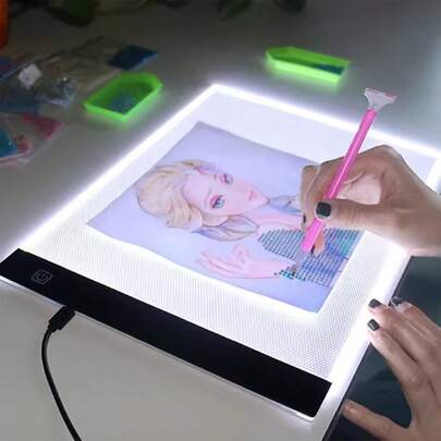 A2/A3/A4 Light Box Set, Dimmable Light Box, Eye-Friendly Diamond Painting Light Board With Top Clip, Portable Light Board For Tracing, Calligraphy, Watercolor And Diamond Painting, Anniversary Gift (For Wife/Girlfriend), Birthday Gift (For Friend/Daughter)