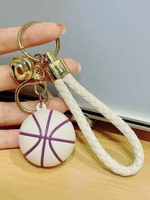 1 pieza Colgante de baloncesto, llavero con accesorio de baloncesto de goma suave y creativa, regalo de accesorios para coche, accesorios góticos lindos de Y2K, accesorios de Halloween, accesorios de Día del Maestro, cordones de identificación, accesorios de coche, adornos de bolso, accesorios navideños para coche, ideas de regalo para amigos y hermanas