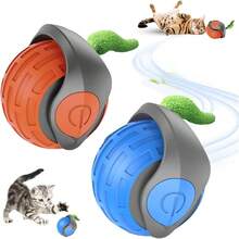 Juguetes inteligentes para gatos, bolas interactivas automáticas con movimiento eléctrico, recargables por USB, juguete de bola rebotando y moviéndose para mascotas