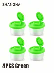 1/2/4 Pcs Salt And Pepper Set, Mini Durable Salt And Pepper Shaker Set, Spice Jars, Salt Container, Plastic Pepper Bottle With Airtight Lid Transparent, Kitchen Accessories, Spice Storage Box, Travel Seasoning Bottles Suitable For Home Kitchen, Outdoor Camping, Picnic, Beach, BBQ, Lunch Box, Portable Accessories