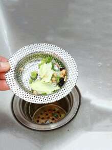 2 pezzi Filtro per scarico lavello in acciaio inossidabile, filtro per scarico lavello da cucina con fori completi, coperchio per scarico vasca da bagno