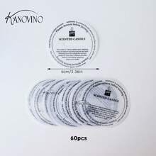 KANOVINO 35pcs/60pcs Candle Dust Paper, Candle Protective Film, Effectively Prevents Candle Dust, Dust Paper Printing Is Clear/Easy To Operate, Dust Paper Is Suitable For 6 Cm A Candle With A Diameter.