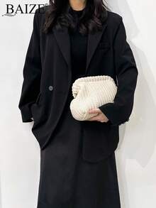 ENBEI 優雅白色手拿包 大容量化妝包 女款沙灘包 米色手拿包 耐用多功能亮片包 夏季女用錢包 晚宴包 適合日常使用 舞會、婚禮季紀念禮品包 - 米色 - 查看 4