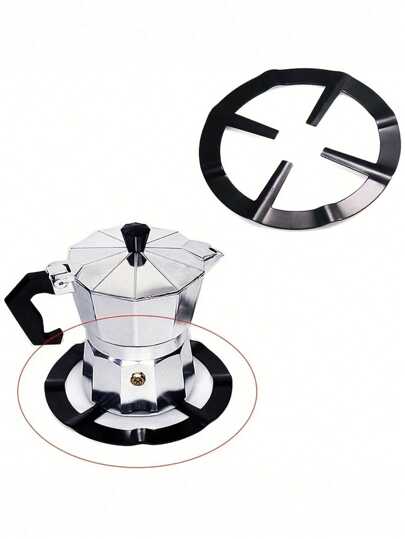 Stainless Steel Coffee Pot Holder, Coffee Maker Pot Rack - Round Gas Stove Bracket, Multifunctional Moka And Espresso Coffee Maker Stand, Suitable For Gas Stove, Kitchen Stove Accessories, Coffee Accessories