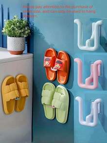 5-Piece Colorful Self-Adhesive Shoe Rack - Waterproof, Wall-Mounted Shoe Hook For Bathroom, Kitchen And Bedroom Decoration | Space-Saving, Easy To Home Bathroom Decor Bathroom Organizer Fall Decor Back To School