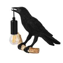 1件哥特式乌鸦台灯 - 复古树脂鸟形台灯，适合床头/办公室/客厅装饰 - 农舍艺术装饰/宿舍 - 含插头和灯泡 - 復古樹脂鳥燈 - 查看 10