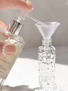 4 Stück/1 Stück 10ml klare leere Sprühflaschen mit Deckel, Kunstdesign Kosmetik Parfüm Lotion Aufbewahrungsbehälter DIY Beauty Tools, leicht zu tragen, geeignet für Reisen und Ausflüge, Reisezubehör - Verschiedenfarbig - Übersicht 5