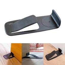 Multi-Function Door Stopper Ty Protector Creative Door Open Wedge Shaped Holder  Floor Door Stopper - Fashion Blue - View 3