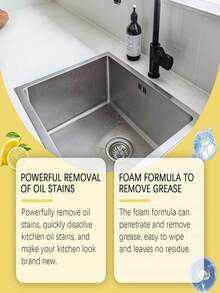 Kitchen Oil Stain Cleaner, Household Kitchen Range Hood Oil Stain Remover, Mild Formula