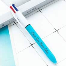 1支装 - 200支装 定制四色圆珠笔，多色笔，四合一按动式四色圆珠笔，适用于办公、学校用品、学生、礼品、派对赠品、办公室装饰 - 彩色 - 查看 97