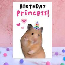 1 张“生日公主”庆祝卡 - 送给女儿和爱人的可爱祝福（4.33x6.29 英寸 + 信封）| 高品质花卉和皇冠设计 | 非常适合家人、朋友和特殊场合 - 多色 - 查看 5