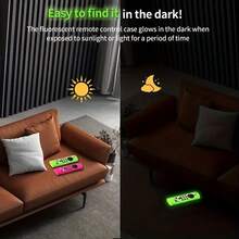 1PC Glow In The Dark Anti-Slip Silicone Fire Stick Remote Cover - Compatible With TV Stick 4K And 3rd Gen - Protect And Personalize Your Remote,Bag,Organizer,Storage - Multicolor - View 11