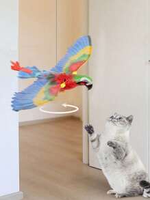 1 Stück automatisch rotierendes Papagei Dekor interaktives Katzen Spielzeug