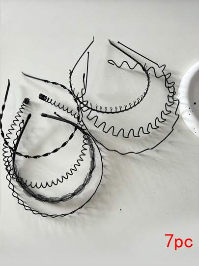 7件简约男士发箍