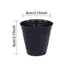 50个/包大号，100个/包小号花卉黑色塑料育苗杯，加厚设计，底部简易透气孔，排水均衡，不伤植物根系 - 彩色 - 查看 9