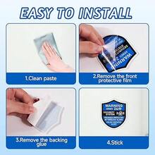 3PCS Security Alarm System Sign For Home, Self-Adhesive Weatherproof Small 24 Hours Warning Sticker, Safety Protection System For House Doors And Windows, Indoor & Outdoor Use 2.8x2.4 In