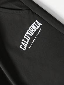 Men's California Print Jogger Pants - Casual Drawstring Waist Printed Leisure Pants, Fashionable Men's Casual Trousers