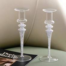 1 Piece Of European-Style Modern Creative Diamond Glass Candlestick, A Home Decoration That Exudes A Romantic And Light Luxury Vibe. It Serves As A Perfect Ornament For Candlelight Dinners, A Wonderful Decoration For Weddings And Marriage Ceremonies, And Radiates A Sense Of Sophistication. It Embodies The Romantic And Light Luxury Style Of Home Decor.