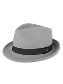 1 件男女通用纯色 M 字母绅士帽，厚实温暖纯羊毛毡复古卷边休闲软呢帽，适合日常外出和购物 - 彩色 - 查看 9