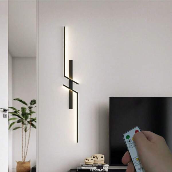 Lampe murale LED rechargeable, alimentée par USB, variable, 3 températures de couleur, sans câblage requis, convient pour le salon, la chambre à coucher, le meuble TV, l'entrée