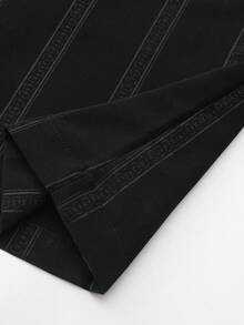 新款简约条纹长袍、阿巴雅伊斯兰宽松长袍、短袖刺绣穆斯林口袋长袍、休闲阿拉伯风格、男士传统甘杜拉祈祷休闲节日服装、优雅的斋月服装、优雅奢华的传统男士服装 - 黑色 - 查看 10