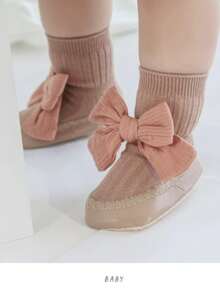 1 Pair 0-2 Years Old Cartoon Pattern Silicone Non-Slip Socks, Suitable For Toddlers, All Season - Multicolor - View 4