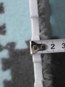 6 件柔软毛绒拼图地垫，创意互锁瓷砖，纯色简约设计 - 彩色 - 查看 10