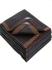 高品质遮阳布栅栏 - 户外遮阳布带索环，耐用、抗撕裂、易于安装，适用于阳台、庭院和泳池 - 提供出色的遮阳、遮蔽和隐私，带有包边和孔眼