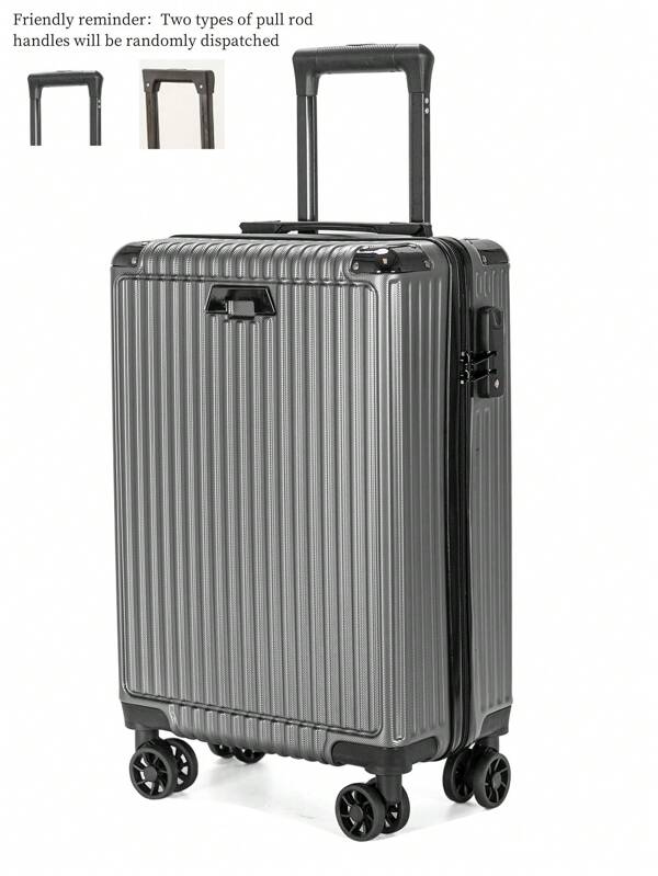 1pc 20-Inch Carry-On Luggage, Lightweight Travel Suitcase With Removable Wheels, Large Capacity, Durable, Suitable For Students, Weekends, Business Trips, Unisex