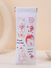 4 Styles Of Adorable Cartoon Eyeglass Cases - Featuring Cute Cat, Food, Panda Hugging Bamboo, And Lucky Cat Designs! Stylish Macaron Color Portable Scratch-Resistant Pouches Perfect For Girls, Ideal Travel Essentials For Back To School, Holiday Gifting, And Everyday Use, Combining Fun And Functionality For Fashion-Forward Eyewear Protection!