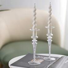 1 Piece Of European-Style Modern Creative Diamond Glass Candlestick, A Home Decoration That Exudes A Romantic And Light Luxury Vibe. It Serves As A Perfect Ornament For Candlelight Dinners, A Wonderful Decoration For Weddings And Marriage Ceremonies, And Radiates A Sense Of Sophistication. It Embodies The Romantic And Light Luxury Style Of Home Decor.