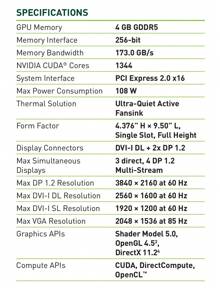 Nvidia Quadro K4200 4GB GDDR5 专业显卡，全高，适用于 CAD、CAE、工业设计、3D 建模渲染、视频编辑（工业包装） - K4200 4G - 查看 4