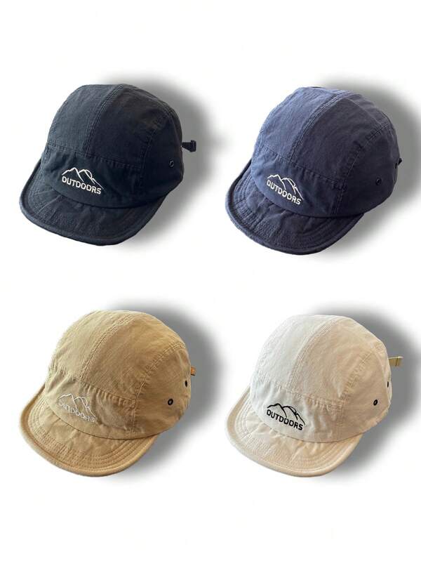 1 pieza Gorra de béisbol con borde corto y corona suave, estilo urbano unisex, protección solar para exteriores